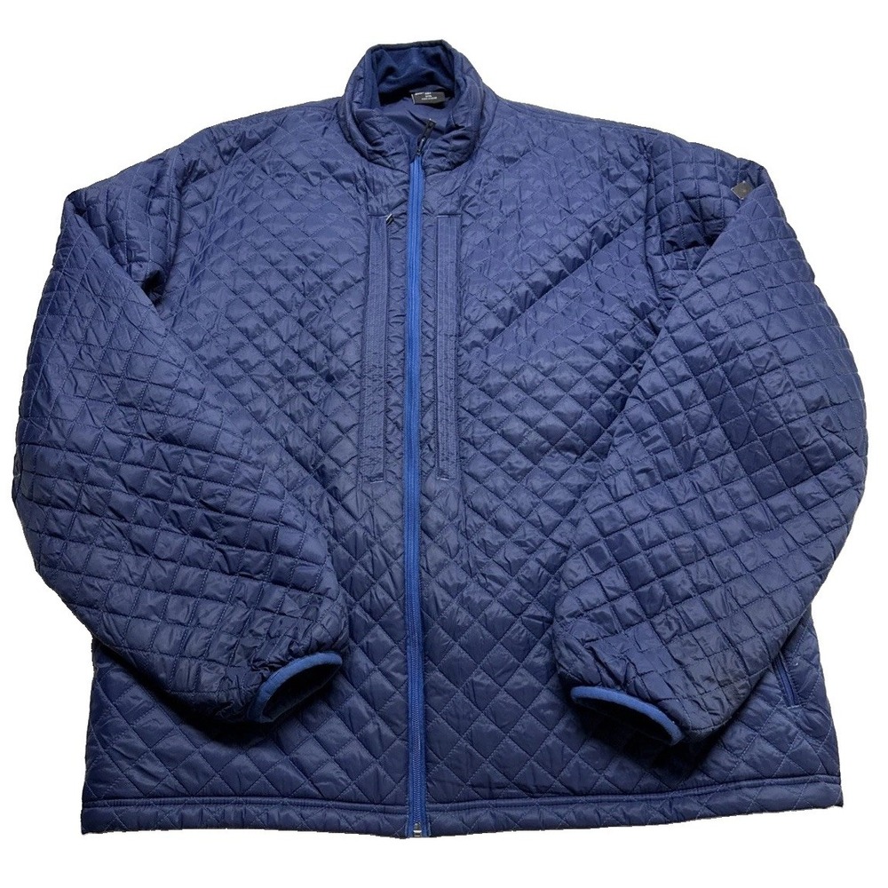 SCOTTeVEST Jacket Men Blue Quilted 3XL Travel Pockets